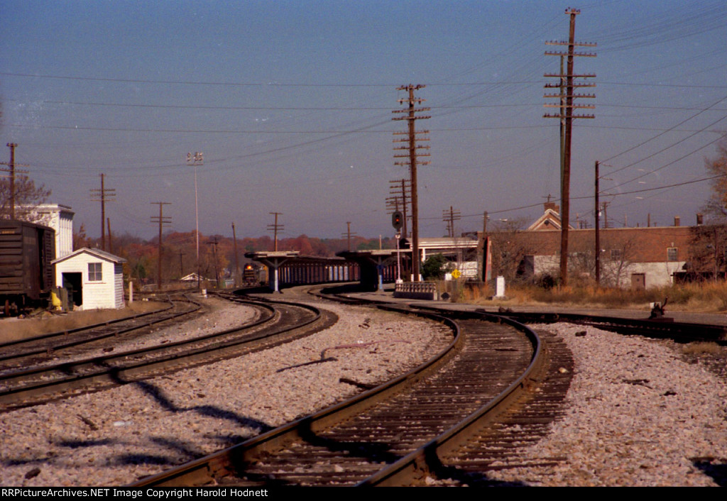 The view looking south towards Seaboard Station